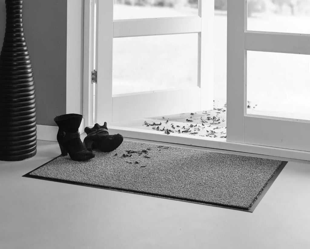 Tapis d'entrée en polyamide antidérapant 9 mm, 80 x 120 cm, anthracite - À l'unité 