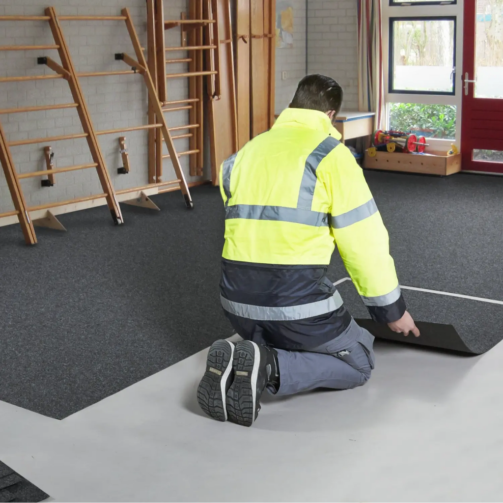 Dalle de moquette Omega, 4000 g/m², anthracite, 0,995 m x 1 m – à l'unité