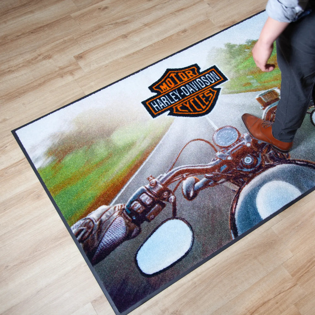 Tapis de sol promotionnel avec logo antidérapant 6 mm 95 x 120 cm – À l'unité 