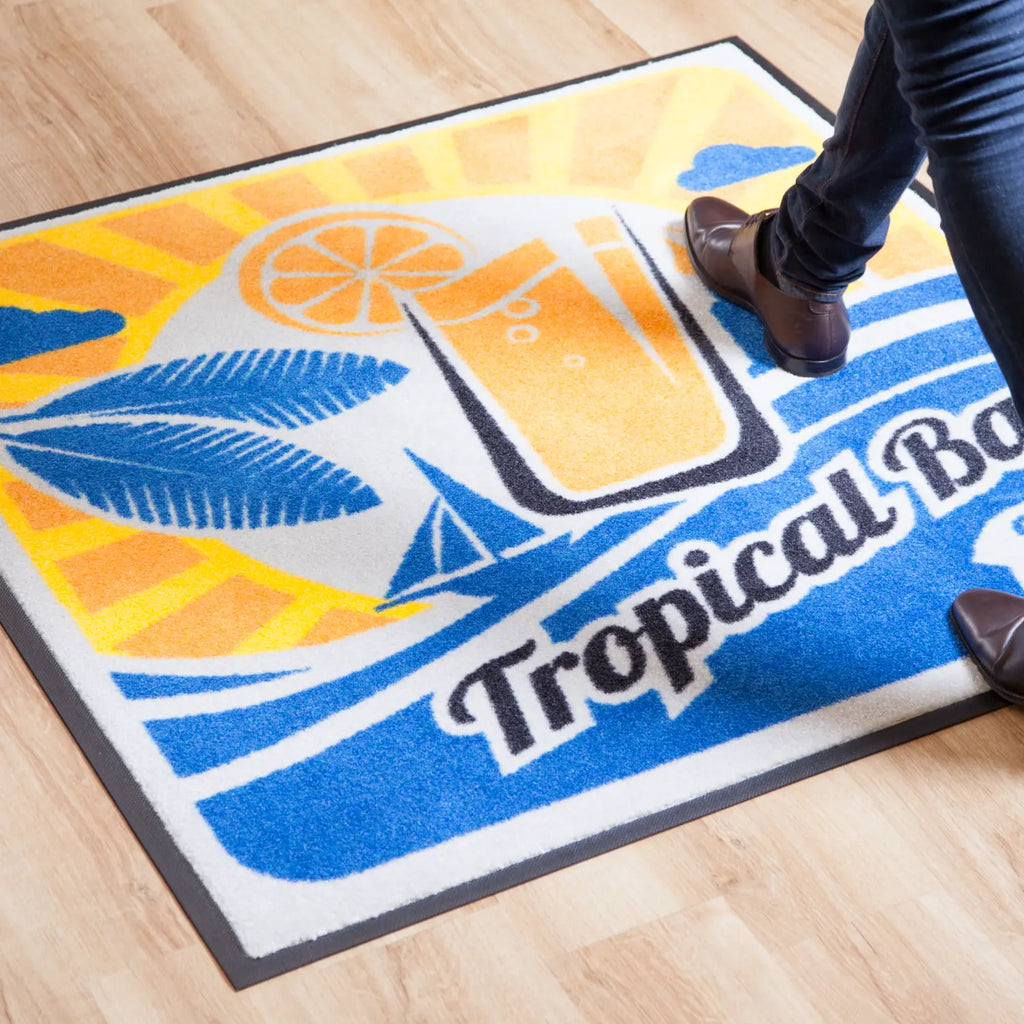 Tapis de sol professionnel avec logo, antidérapant, 11 mm, 60 x 85 cm – À l'unité 