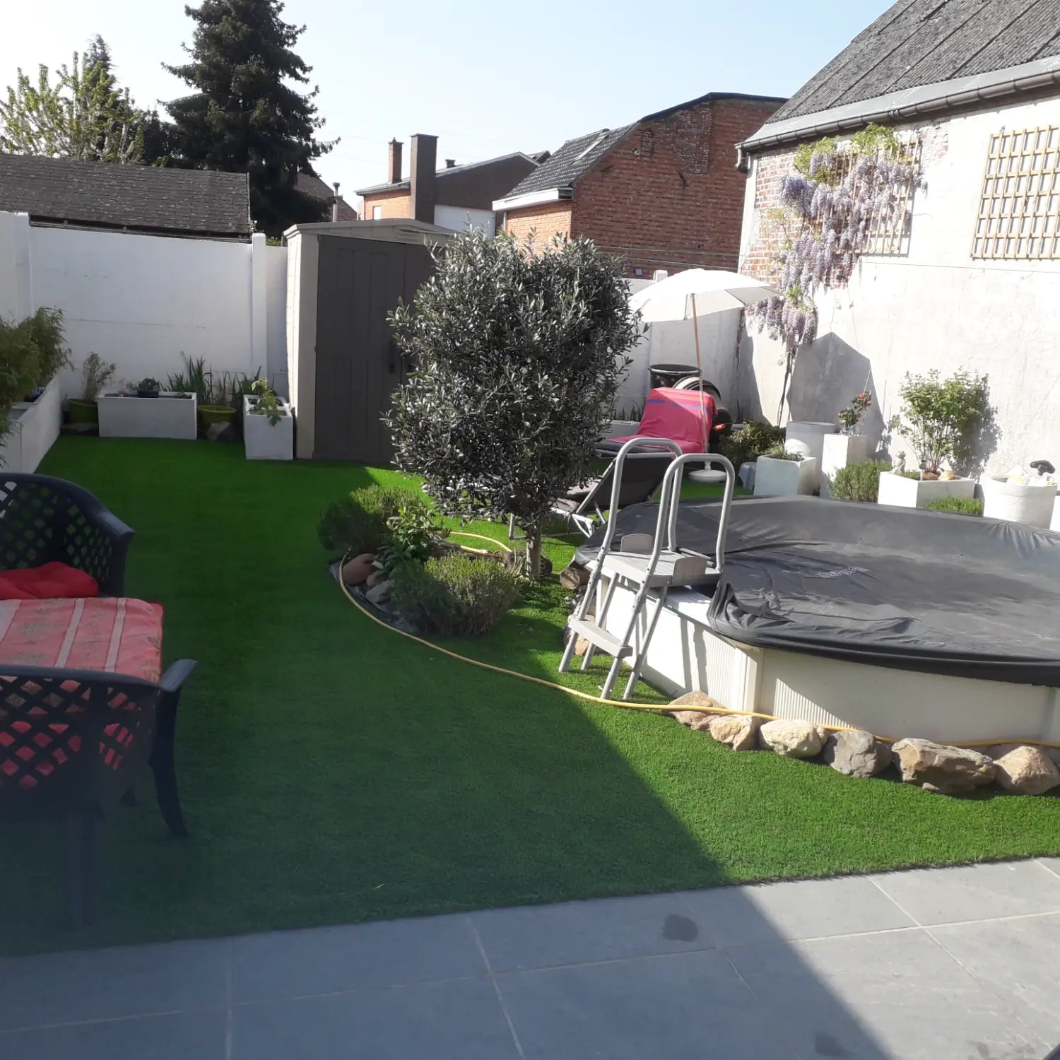 Gazon artificiel Nassau 35 mm - 4 m de large - au mètre linéaire - dernier stock