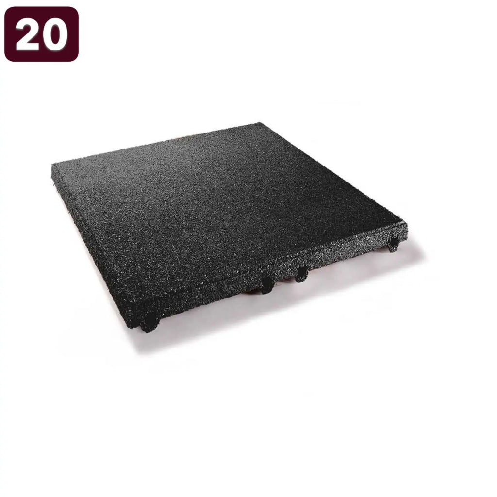 Dalle en caoutchouc, absorption des chocs, 40 mm, 50 x 50 cm – À l'unité