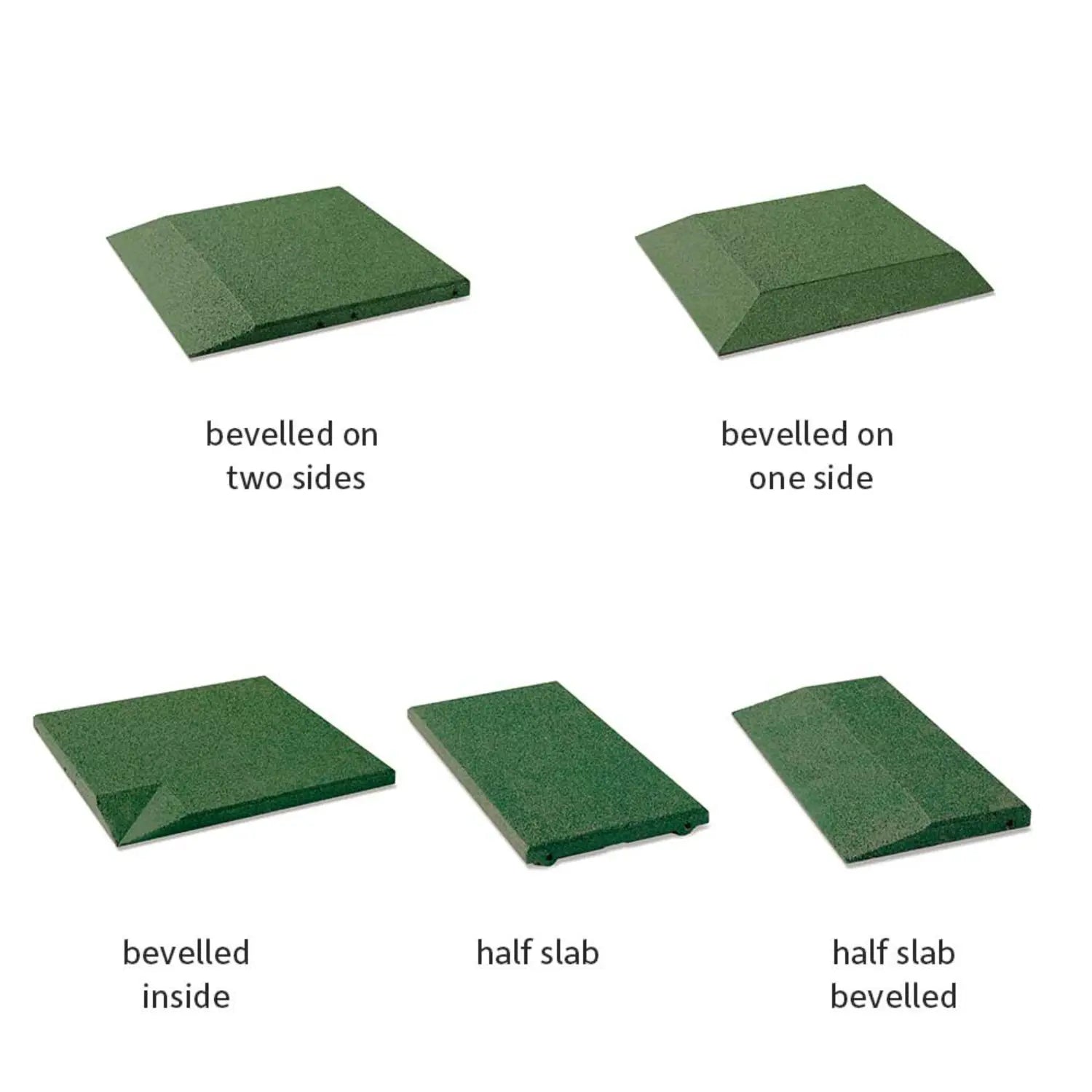 Dalle en caoutchouc, absorption des chocs, 40 mm, 50 x 50 cm – À l'unité