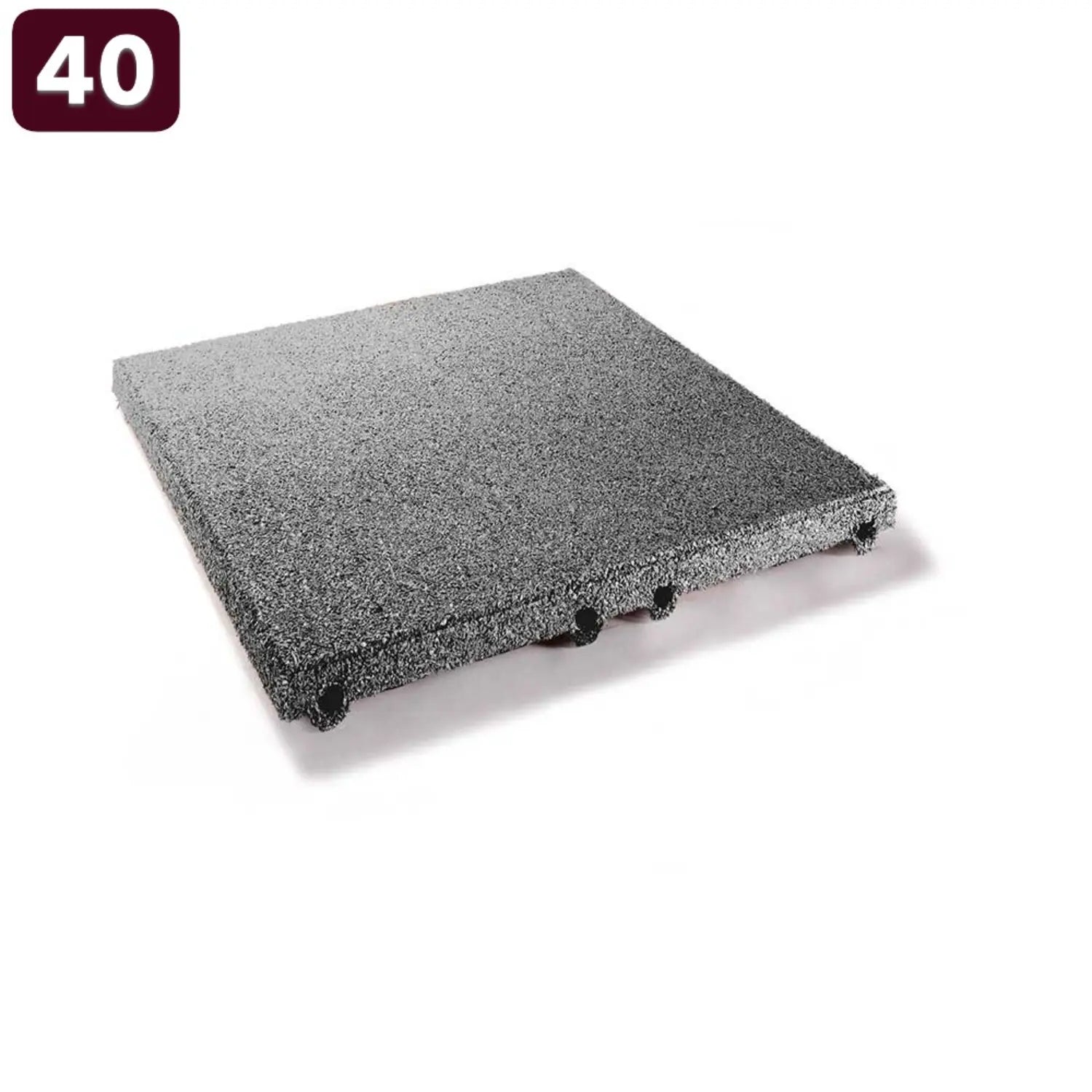 Rubbertegel Valdemping 40mm 50x50cm – Per stuk